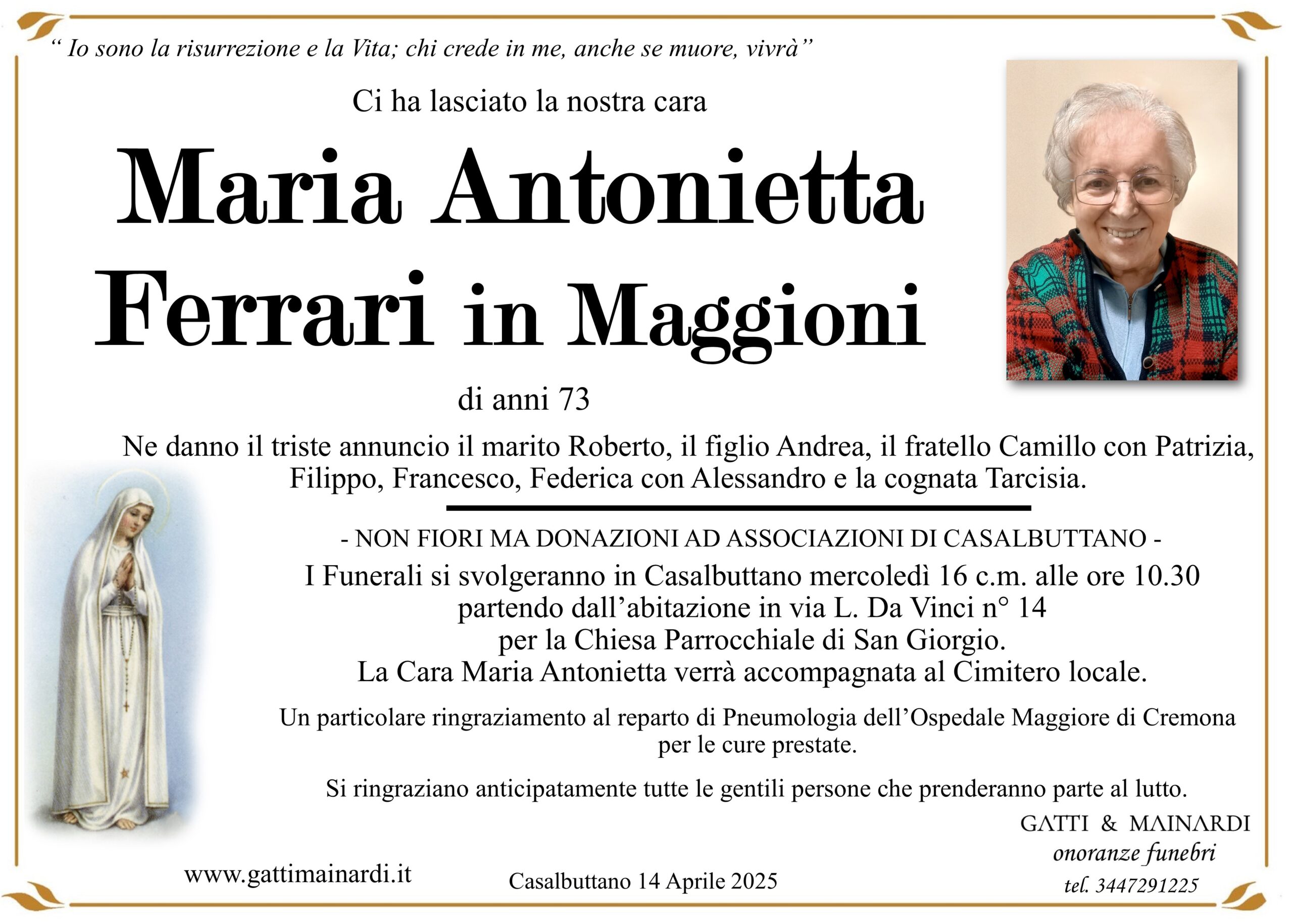 MARIA ANTONIETTA FERRARI