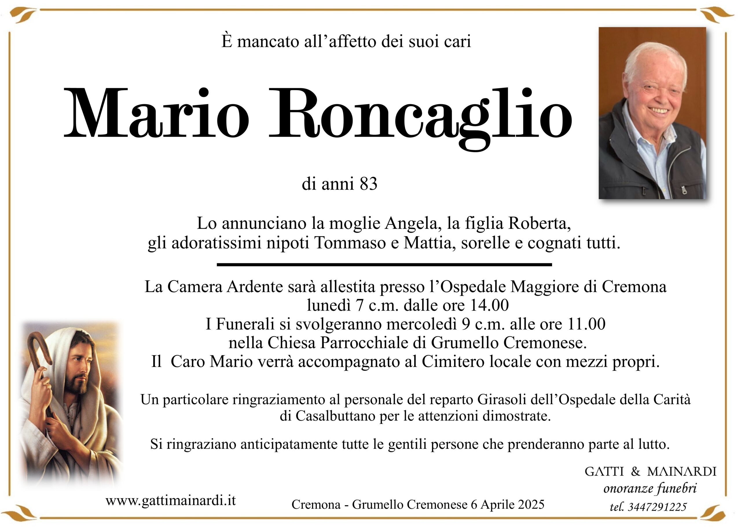 MARIO RONCAGLIO