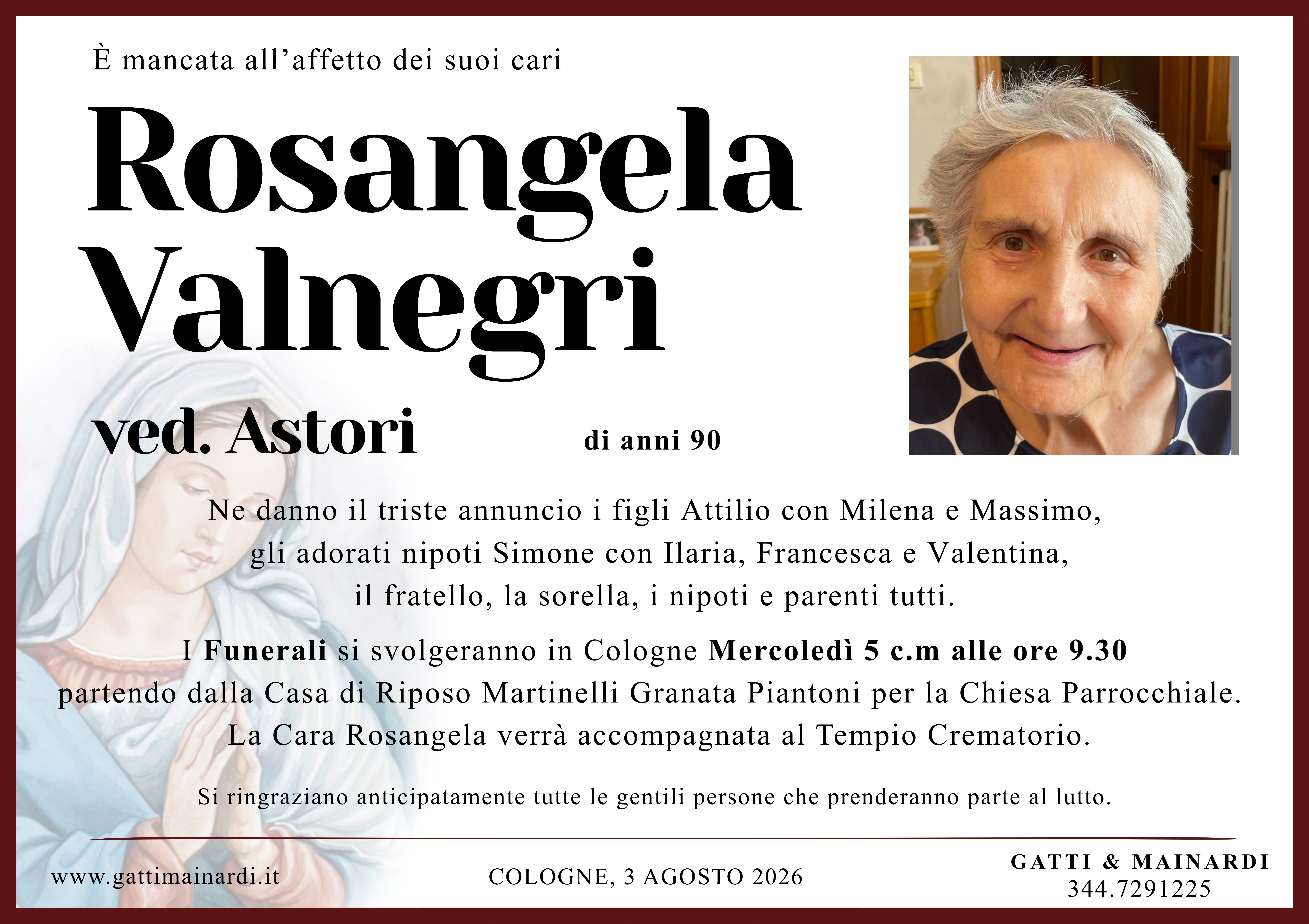 ROSANGELA VALNEGRI