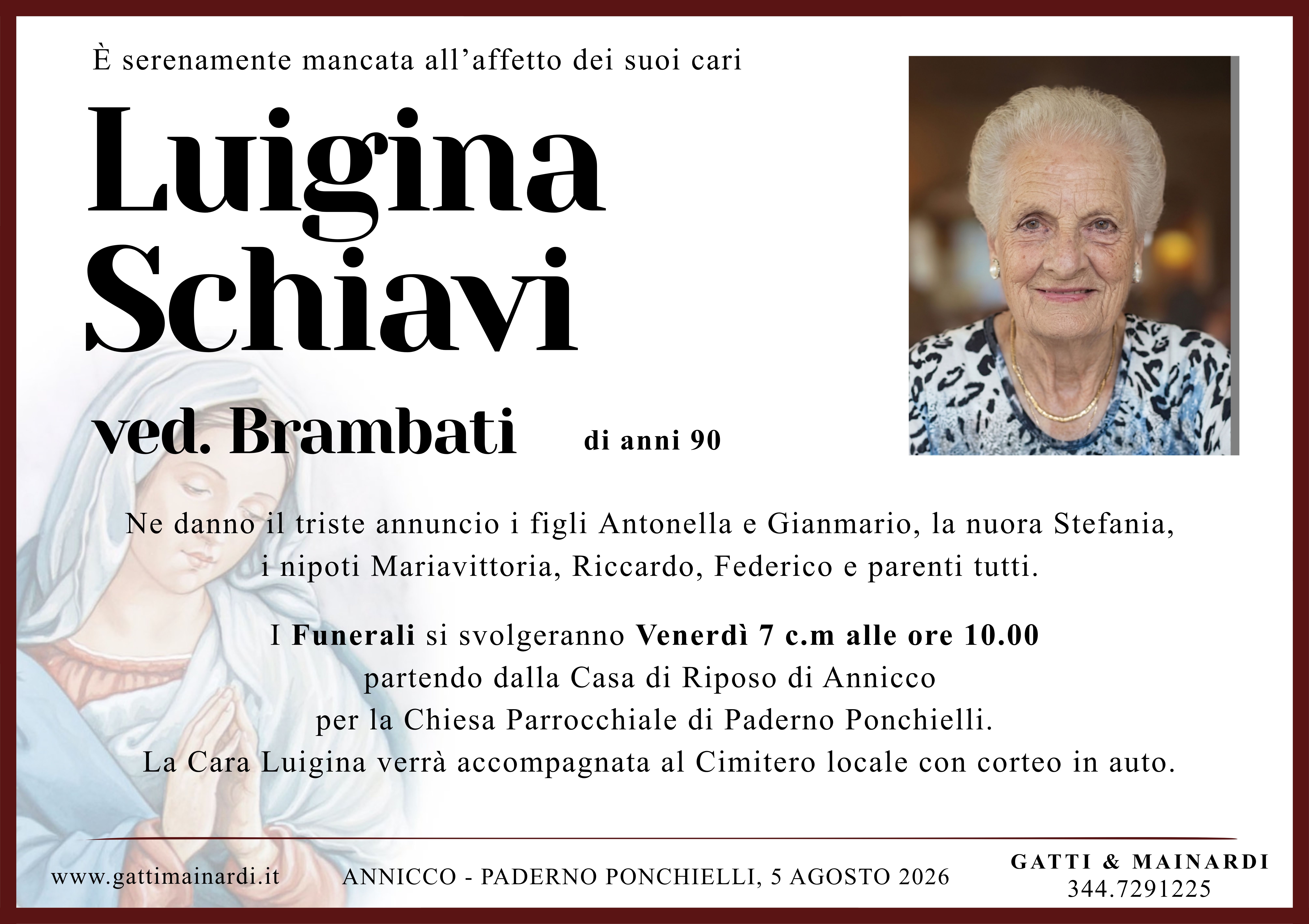 LUIGINA SCHIAVI
